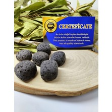 Doğal Taş Delisi Lav (Granat) Taşı Doğal Taş Tımbıl (Sertifikalı) (1 Adet)