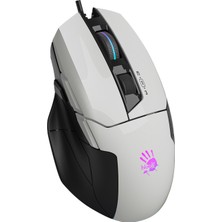 Bloody W70 Max 10.000 CPI 8 Tuş RGB 4M Bellek Ultra Core 3&4 Aktif Özel Yapım Optik Kablolu Panda Beyaz Oyuncu Mouse