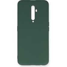 Bilişim Aksesuar  Oppo Reno 2z Kılıf Nano Içi Kadife  Silikon - Koyu Yeşil