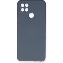 Casetify  Oppo A15 Kılıf Nano Içi Kadife  Silikon - Gri