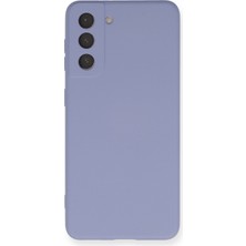 Bilişim Aksesuar  Samsung Galaxy S21 Kılıf Nano Içi Kadife  Silikon - Lila
