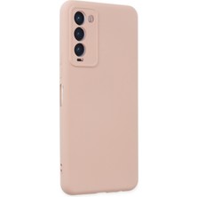 Bilişim Aksesuar  Tecno Camon 18T Kılıf Nano Içi Kadife  Silikon - Pudra