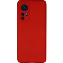 Casetify  Xiaomi Mi 12X Kılıf Nano Içi Kadife  Silikon - Kırmızı