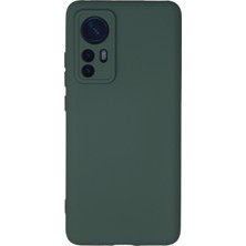 Casetify  Xiaomi Mi 12X Kılıf Nano Içi Kadife  Silikon - Koyu Yeşil
