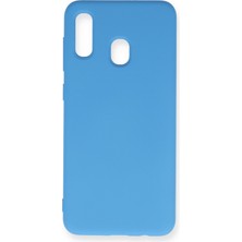 Casetify  Samsung Galaxy A30 Kılıf Nano Içi Kadife  Silikon - Mavi