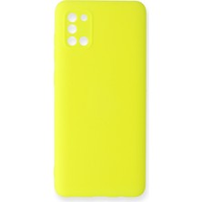 Casetify  Samsung Galaxy A31 Kılıf Nano Içi Kadife  Silikon - Sarı