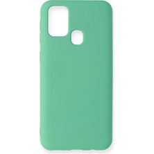 Bilişim Aksesuar  Samsung Galaxy M30S Kılıf Nano Içi Kadife  Silikon - Turkuaz