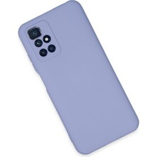 Bilişim Aksesuar  Xiaomi Redmi Note 11 4g Kılıf Nano Içi Kadife  Silikon - Lila