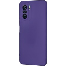 Bilişim Aksesuar  Xiaomi Redmi K40 Pro Kılıf Nano Içi Kadife  Silikon - Mor