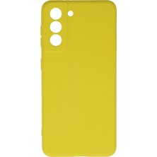 Bilişim Aksesuar  Samsung Galaxy S21 Kılıf Nano Içi Kadife  Silikon - Sarı