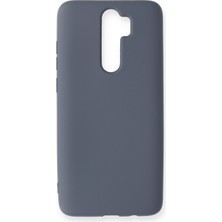 Bilişim Aksesuar  Xiaomi Redmi Note 8 Pro Kılıf Nano Içi Kadife  Silikon - Gri
