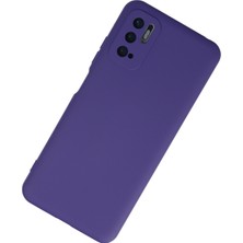 Bilişim Aksesuar  Xiaomi Poco M3 Pro Kılıf Nano Içi Kadife  Silikon - Mor