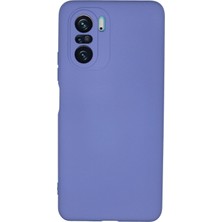 Bilişim Aksesuar  Xiaomi Redmi K40 Pro Kılıf Nano Içi Kadife  Silikon - Lila