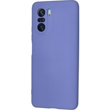 Bilişim Aksesuar  Xiaomi Redmi K40 Pro Kılıf Nano Içi Kadife  Silikon - Lila