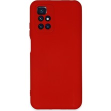 Bilişim Aksesuar  Xiaomi Redmi Note 11 4g Kılıf Nano Içi Kadife  Silikon - Kırmızı