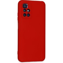 Bilişim Aksesuar  Xiaomi Redmi Note 11 4g Kılıf Nano Içi Kadife  Silikon - Kırmızı