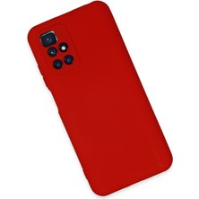 Bilişim Aksesuar  Xiaomi Redmi Note 11 4g Kılıf Nano Içi Kadife  Silikon - Kırmızı