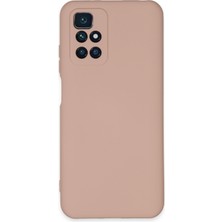 Bilişim Aksesuar  Xiaomi Redmi Note 11 4g Kılıf Nano Içi Kadife  Silikon - Pudra