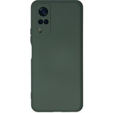Bilişim Aksesuar  Vivo Y51A Kılıf Nano Içi Kadife  Silikon - Koyu Yeşil