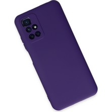 Bilişim Aksesuar  Xiaomi Redmi Note 11 4g Kılıf Nano Içi Kadife  Silikon - Mor