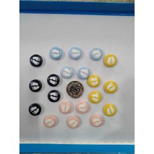 İlhan Düğme Lazer Kesim Ayak Desen Bebek Giysi Düğmesi