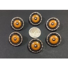 İlhan Düğme Trençkot Düğmesi Sarı 6 Adet