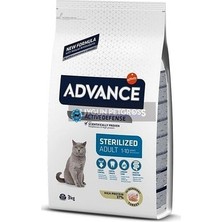Bisepetim Advance Sterilized Hindili Kedi Maması 3 kg