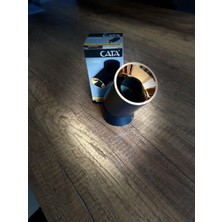 Cata Datça Sıva Üstü Armatür (Gu 10)(Siyah)(Siyah-Platin)