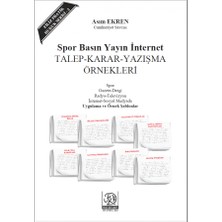 Spor Basın Yayın Internet Talep Karar Yazışma Örnekleri