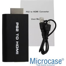 Microcase Playstation 2 HDMI Adaptör Dönüştürücü - Ps2 To HDMI