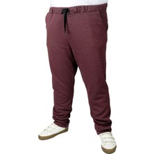 ModeXL Büyük Beden Erkek Sweatpant Yancep 22514 Bordo