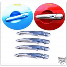 ZNZ Oto Aksesuar Renault Megane 3 Krom Kapı Kolu 4 Kapı 2008-2016 (2 Kol Sensörlü)