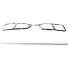 ZNZ Oto Aksesuar Vw Passat 3c B8,5 Krom Egzoz Çerçevesi 3 Prç. 2019 > P.çelik