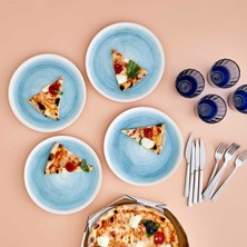 Bella Maison Pure Seramik 24 Parça 6 Kişilik Yemek Takımı Mavi
