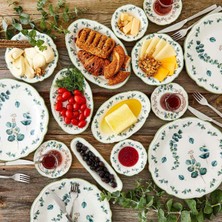 Bella Maison Ocaliptus Stoneware 26 Parça 6 Kişilik Kahvaltı Takımı Yeşil