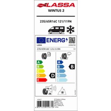 Lassa 235/65 R16C 121/119N Wintus 2 Hafif Ticari Kış Lastiği ( Üretim Yılı: 2023 )