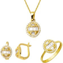 Bilezikci Baget 14 Ayar Altın 3'lü Takı Seti