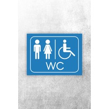 Karbonsoft Wc Tuvalet Tabelası Kapı ve Duvar Yönlendirme Tabelası