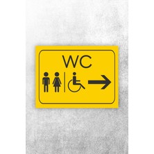 Karbonsoft Wc Tuvalet Tabelası Kapı Yönlendirme