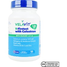 Velavit V-Firstect With Colostrum 30 Kapsül