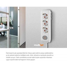 Viko Multi-Let 3lü Topraklı Kablolu Ç.k 2mt Priz