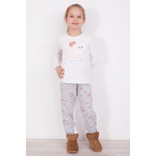 Pierre Cardin Worry Less Krem Kız Çocuk Uzun Kol Pijama Takım