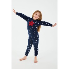 Arnetta Shine Lacivert Kız Çocuk Uzun Kol Pijama Takım