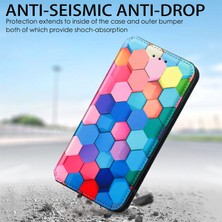 Yihang Boutique Motorola Moto G Pure Için Coque-C6 Deri Kartı Tutucu Manyetik Kapak Telefon Kılıfı - Mavi (Yurt Dışından)