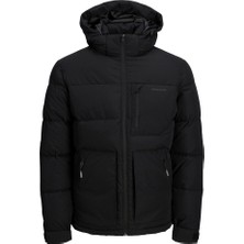 Jack & Jones Jcootto Puffer Sn Siyah Erkek Mont 12214648-Black