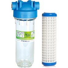 Atlas 10 Inç Dp Mono Housıng 1'' Dolu Filtre Kabı