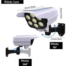 Dailytech Sensörlü Solar 77 LED Hırsız Caydırıcı Sahte Kamera Lamba