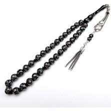 Tesbih Rüyası Gümüş Kakma Işlemeli Kuka Tesbih