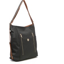 Th Bag  Kadın Çapraz Çanta TH-YK12936 Siyah-Taba