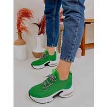 Çimen Yeşil Kışlık Triko (Jack) Kadın Sneakers